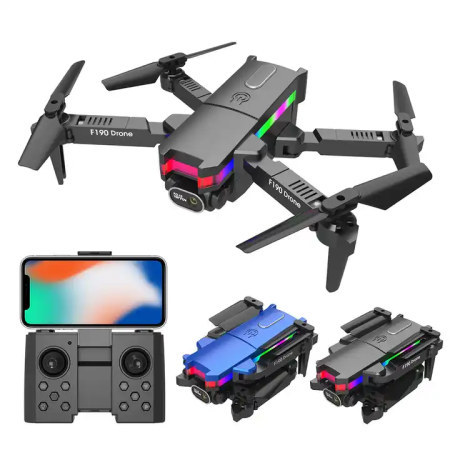 F190 4K HD dual Camera mini drone + 2 batteries