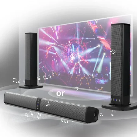 Powerful Soundbar Sound Radio Blaster Bar Audio TV PC Computer Subwoofer Wireless Home Theater Speaker